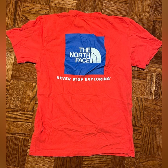 North Face | Classic Blue on Red Graphic | men’s S - Picture 2 of 3